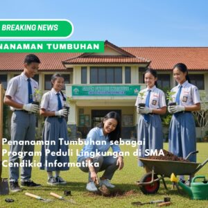 Penanaman Tumbuhan sebagai Program Peduli Lingkungan di SMA Cendikia Informatika
