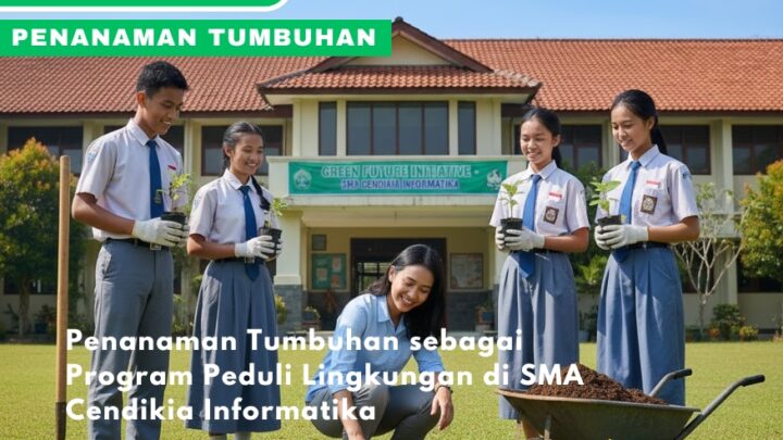 Penanaman Tumbuhan sebagai Program Peduli Lingkungan di SMA Cendikia Informatika